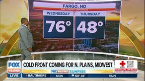 Late-week cold front to usher in significant temperature drop in Plains, Midwest