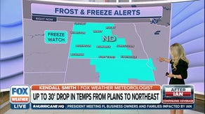 Freeze Watches issued for Dakotas with cold front dropping south