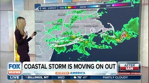 Coastal storm moves away from East Coast