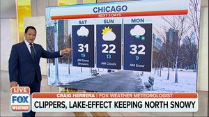 Clippers, lake-effect keeps north snowy on Saturday