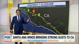 Santa Ana winds bring strong gusts to California