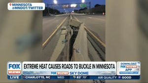 Extreme heat causes roadways to buckle in Minnesota
