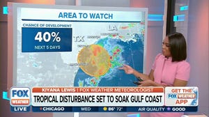 Gulf Coast to get hit with heavy rain from tropical disturbance
