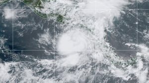 Tropical Storm Bonnie Satellite Animation