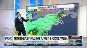 Rain, cooler temperatures expected in the Northeast this week