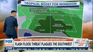 Monsoon in Southwest looking at tropical boost this weekend