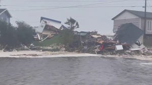 Homes torn apart by Fiona in Canada