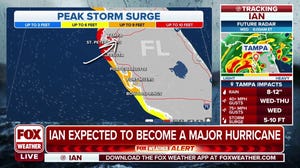 Storm surge is higher to the right of a hurricane