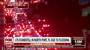 Heavy flooding on I-75 leads to stand still traffic
