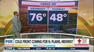 Late-week cold front to usher in significant temperature drop in Plains, Midwest