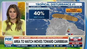 Tropical disturbance moving towards Caribbean has medium chance for development