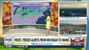 Coldest temperatures of season so far prompt frost, freeze alerts across interior Northeast