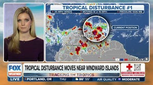 Tropical disturbance being monitored as it treks into Caribbean