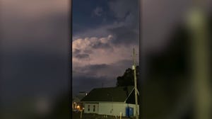 Lightning produced by Tornado-warned storm