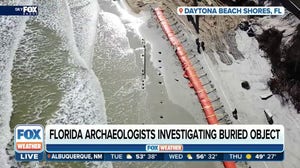 Mystery object uncovered by Nicole on Florida beach could possibly be old shipwreck