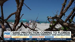 New sand dunes being constructed in southwest Florida after being destroyed by Hurricane Ian