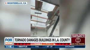 Tornado damages buildings near Los Angeles