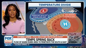 Temperature divide: Heat returns to eastern US, cooldown in West