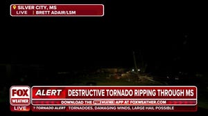 Major tornado damage in Silver City, Mississippi