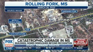 Before-and-after images show catastrophic tornado damage in Rolling Fork, MS