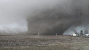 Strong, violent tornadoes from Friday's deadly outbreak caught on camera terrorizing South, Central US