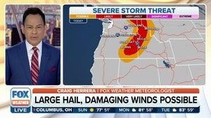 Severe storms with large hail, damaging winds threaten interior Northwest on Sunday