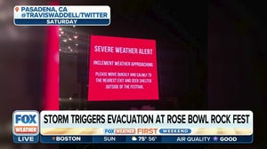 Thousands evacuated from Rose Bowl music festival as severe weather threatened Southern California