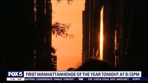 First Manhattanhenge of the year at 8:13 p.m. tonight