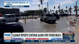Cleanup efforts continue along Fort Myers Beach following Ian