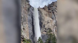 Watch: Yosemite waterfall bursts with water as historic snow melts