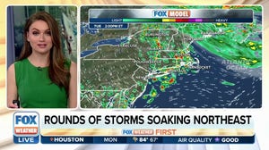 Millions across Northeast brace for cooler, wetter weather to start workweek