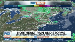 Stormy, cooler weather pattern persists for millions in the Northeast