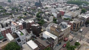 Watch: Drone video shows haze settling over Philadelphia