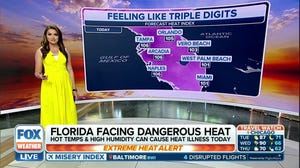 Heat alerts posted in Florida as the 'feels like' temperature reaches over 100 degrees
