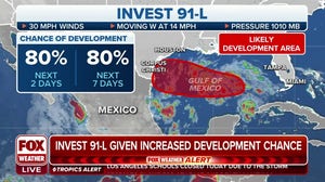 Invest 91L given increased development chance