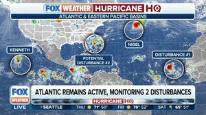 Hurricane Nigel weakens as Atlantic remains active with monitoring of 2 disturbances