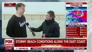 'Almost as dangerous as it gets': Surfer discusses rough seas off New York as Ophelia churns north