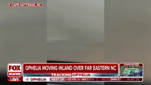 Couple caught in Tropical Storm Ophelia during anniversary trip