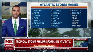 Tropical Storm Philippe forms in Atlantic