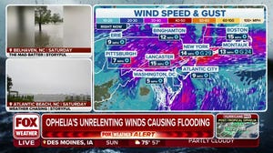Ophelia's unrelenting winds blast mid-Atlantic