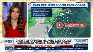 Rain, coastal flooding returning to the East Coast