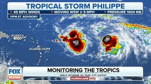 Tracking Tropical Storms Philippe and Rina in the central Atlantic