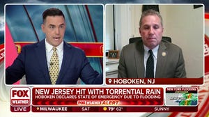 Moderate to major flooding reported in Hoboken, New Jersey