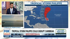 Tropical Storm Watch issued in northern Leeward Islands as Philippe approaches on Monday