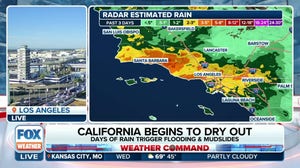 Atmospheric river storm quickly exiting California