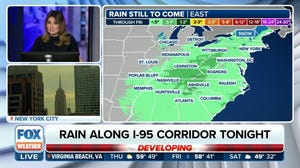 Rain expected along I-95 corridor Thursday night