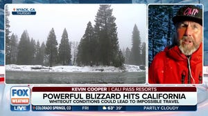 Powerful blizzard hits California, bringing feet of snow and strong winds