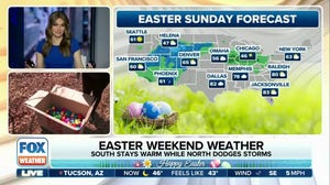 Easter weekend forecast: South stays warm with north dodges storms