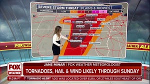 A look at where tornadoes, hail and damaging winds could threaten on Saturday