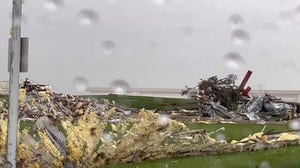 Tornado destroys parts of Omaha's Eppley Airfield as passengers take shelter